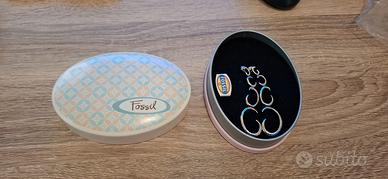 Orecchini Fossil in acciaio