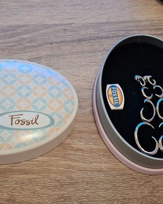 Orecchini Fossil in acciaio