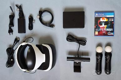 Lotto Sony PS4 VR con gioco e 2 Move