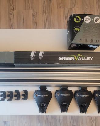 Barre portatutto con piedi quick antifurto