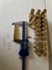 71 bossoli usati Sellier & Bellot calibro 6,5x55