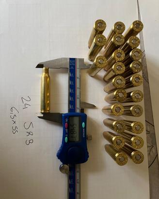 71 bossoli usati Sellier & Bellot calibro 6,5x55