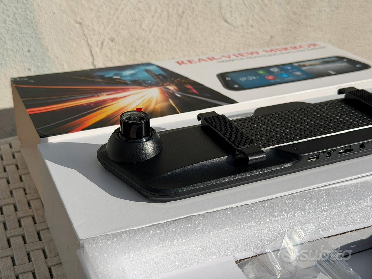 Dash Cam Podofo 4K A Specchio Con CarPlay/Android Auto, 12 Pollici, GPS, SD 64G Inclusa - 3