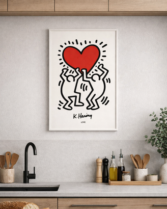 stampa artistica - Love Keith Haring