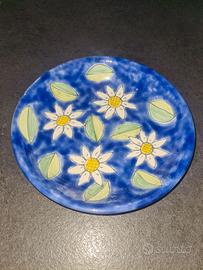 Ceramica Siciliana piatto fondo portata Parrucca