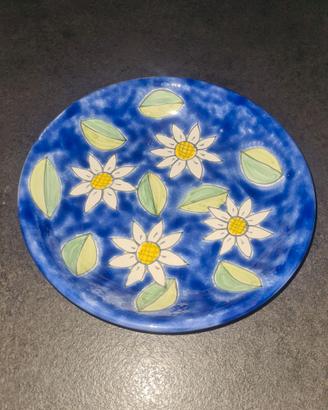 Ceramica Siciliana piatto fondo portata Parrucca