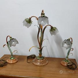 trio di lampade coppia di abat-jour elampada motiv