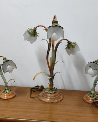 trio di lampade coppia di abat-jour elampada motiv