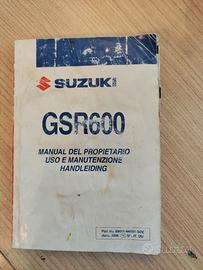 Manuale uso e manutenzione Suzuki GSR600