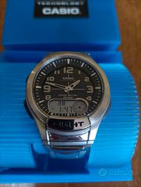 Casio AQ-180WD acciaio illuminator