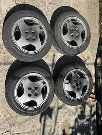4 CERCHI IN LEGA 14" FIAT UNO DIAMOND CUT + GOMME