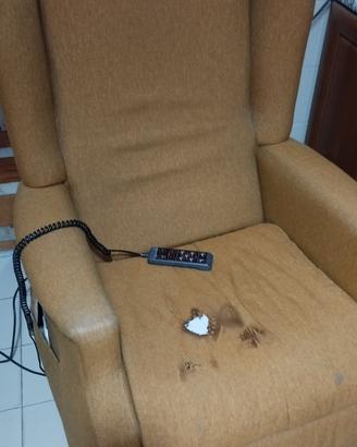 Poltrona massagiante e reclinabile