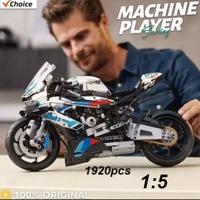 Moto bmw tipo lego 1920 pezzi 45.5 cm x 27 cm