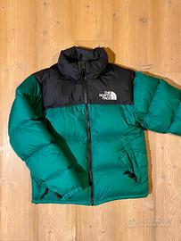 piumino the north face nuptse 700 verde taglia s