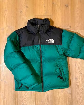 piumino the north face nuptse 700 verde taglia s