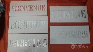 Collezione quadretti francesi legno/specchio