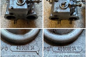 COPPIA CARBURATORI WEBER 40 DCOE 24