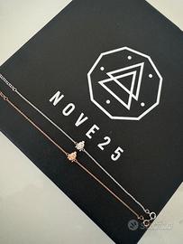 Braccialetto in argento placcato rosa Buddha