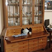 Mobile vintage anni 50 con vetrina e ribalta