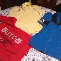 3 Felpe Bambino con cappuccio, 7/10 anni