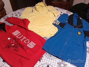 3 Felpe Bambino con cappuccio, 7/10 anni