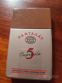 scatola in latta porta sigari portagas vintage 