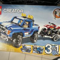 Lego creator 3 in 1 fuoristrada e quad