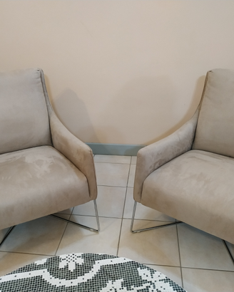 Coppia poltrone Divani & Divani Natuzzi