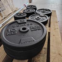 Kit manubri e bilanciere bodybuilding 93kg