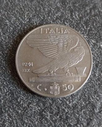 50 centesimi 1941 XIX Vttorio Emanuele III Re e Im