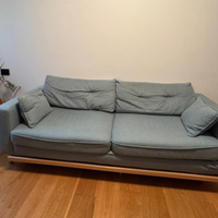 Divano letto Brook, 4 posti, blu ghiaccio