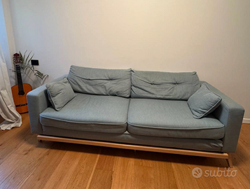 Divano letto Brook, 4 posti, blu ghiaccio