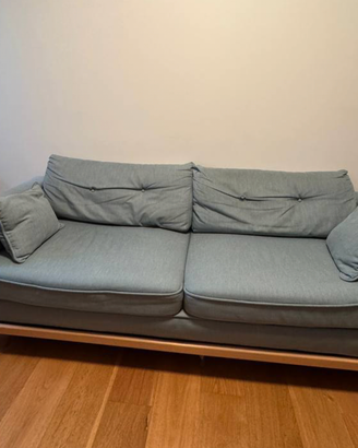 Divano letto Brook, 4 posti, blu ghiaccio