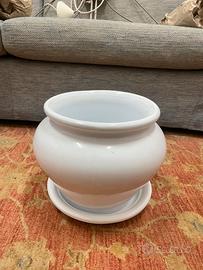 Vaso in terracotta bianco