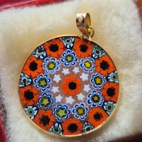 ciondolo murrina veneziana in oro 18k