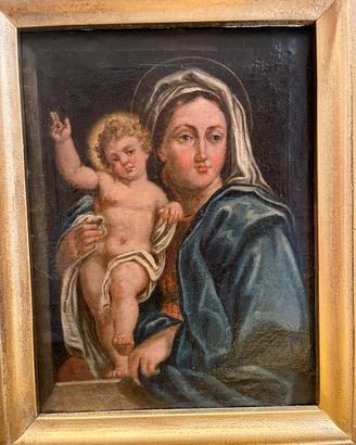 Dipinto del 1600 Madonna con bambino
