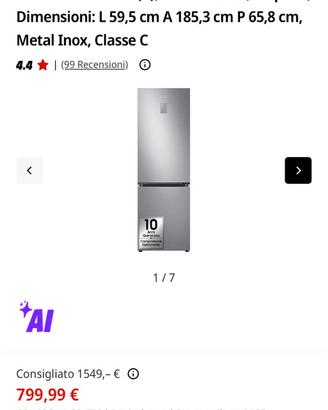 Frigorifero Samsung RB34C775CS9/EF