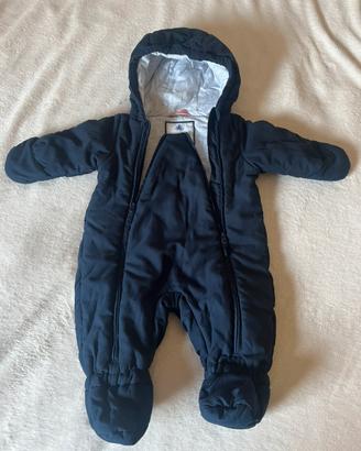 Tutina imbottita petit bateau colore blu 6 MESI