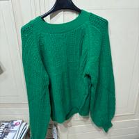Maglione giornaliero color verde