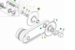 PULEGGIA SECONDARIA INTERNA Aprilia Leonardo 125 A