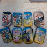 Set 8 mini tin Pokemon vuote