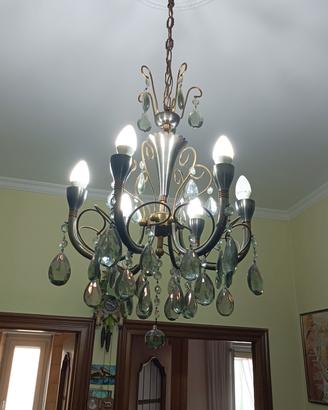 lampadario a goccia grigio