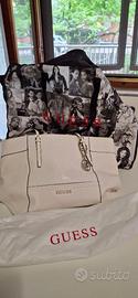 Borsa GUESS in sintetico bianco