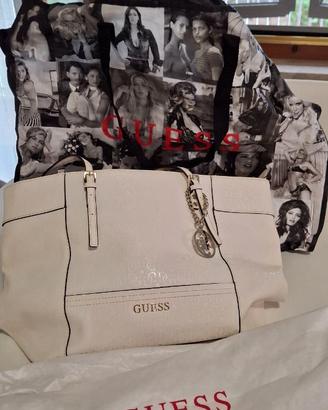 Borsa GUESS in sintetico bianco