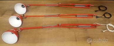 3x lampada Naska Loris di LUXO originali anni '70