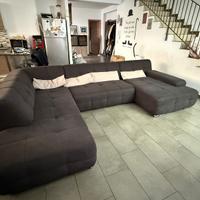 Divano 6 posti,doppia penisola