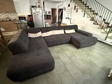 Divano 6 posti,doppia penisola