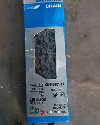 catena bici 116 maglie Shimano 