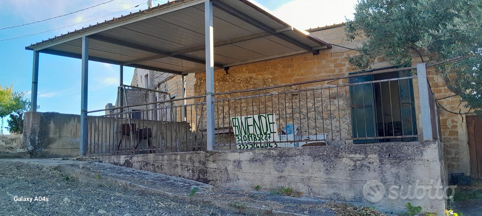 Terreno 1600mq con casa e veranda vicino Aragona - Vista 2