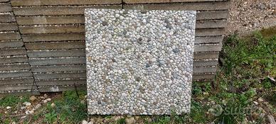 Lastre In Graniglia Grigio 40&times;40 Di Ferra. Eleganti E Classiche, Nuove E Pronte Per La Posa. Perfette Per Pavimenti Interni!